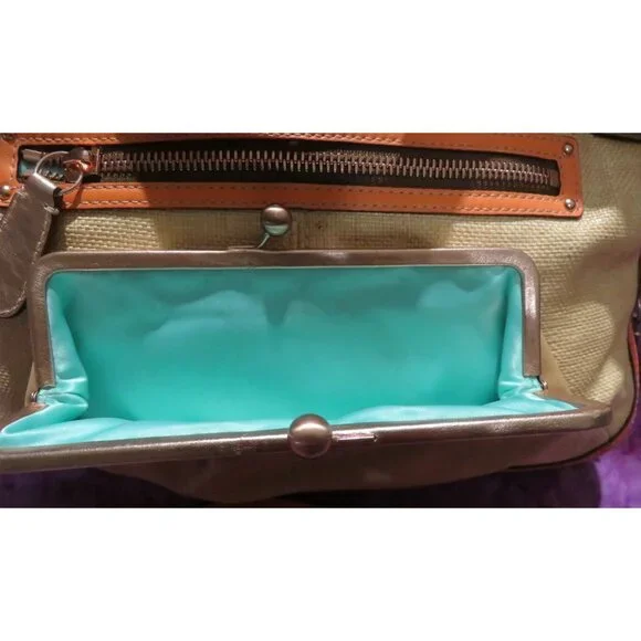 Coach 2008 Bonnie Leather Fold over Expandable Convertible Tote Kisslock Pocket - Picture 9 of 16